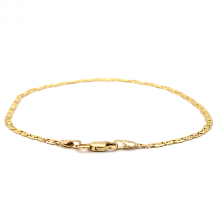 Brățară Classique din aur galben 14K cu zale lucrate [3]