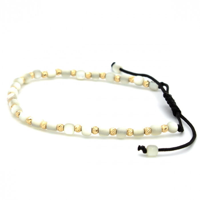 Brățară White Glow din aur 14K cu pietre albe - GOLD PIC [7]