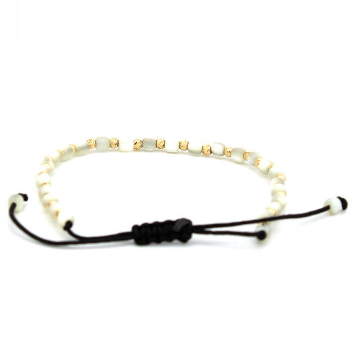 Brățară White Glow din aur 14K cu pietre albe - GOLD PIC [8]