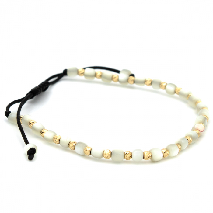 Brățară White Glow din aur 14K cu pietre albe - GOLD PIC [6]