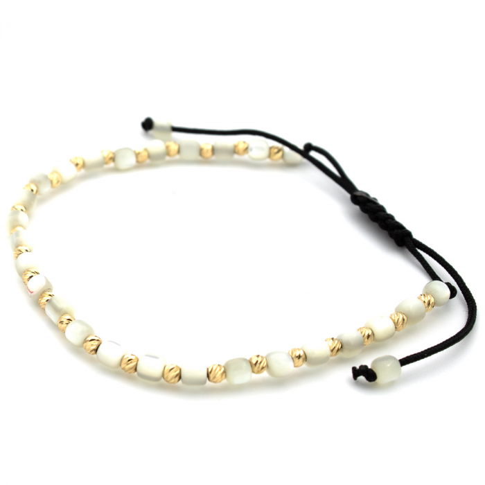 Brățară White Glow din aur 14K cu pietre albe - GOLD PIC [4]