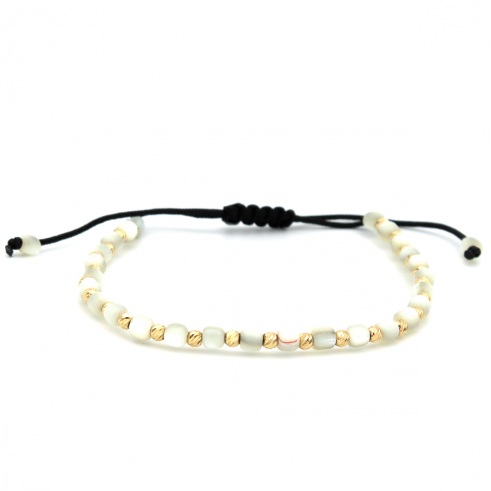 Brățară White Glow din aur 14K cu pietre albe - GOLD PIC [1]