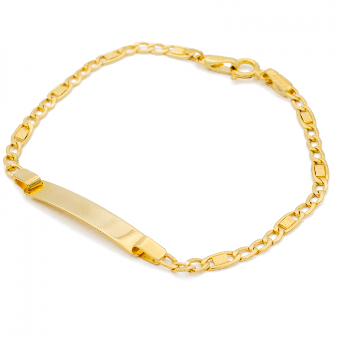 Bratara pentru Copii cu Placuta Aur 14k [2]