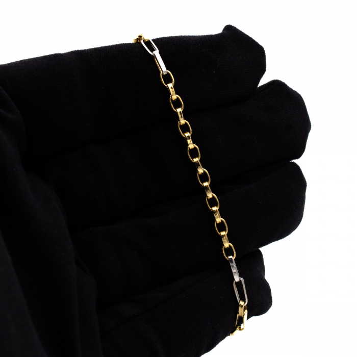 Brățară din aur galben și alb 14K – model Element [2]
