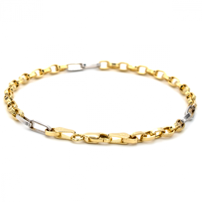 Brățară din aur galben și alb 14K – model Element [3]