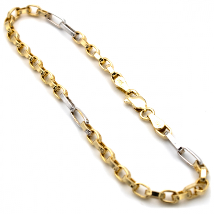 Brățară din aur galben și alb 14K – model Element [5]
