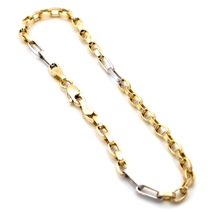 Brățară din aur galben și alb 14K – model Element [6]