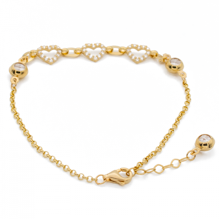 Bratara Inimioare Aur 14k [2]