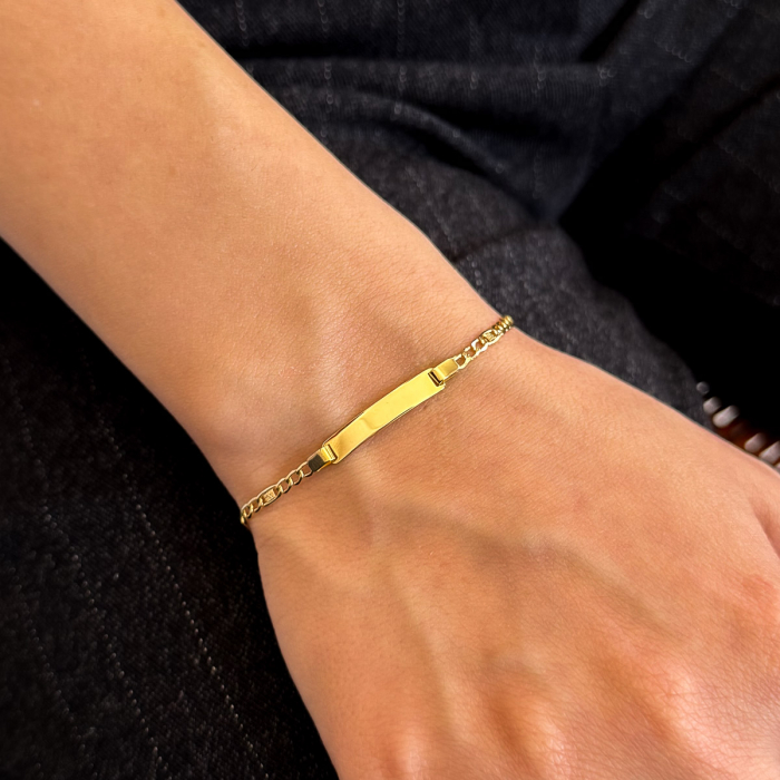 Brățară Copii Star Glow Aur 14K – Cu Plăcuță pentru Gravare [2]