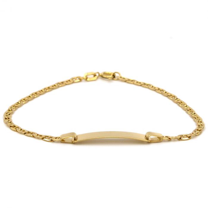 Brățară Copii Joyful Aur 14K cu plăcuță gravabilă [1]