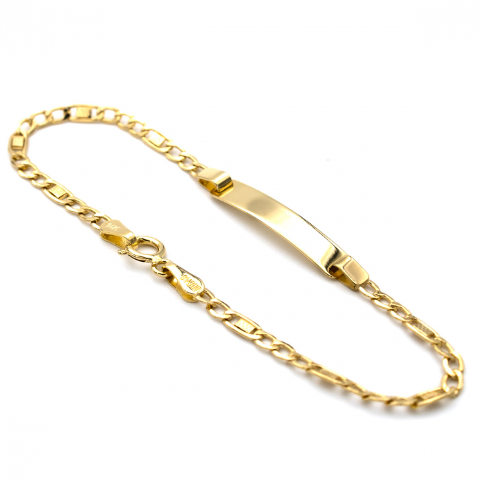 Brățară Copii Star Glow Aur 14K – Cu Plăcuță pentru Gravare [6]