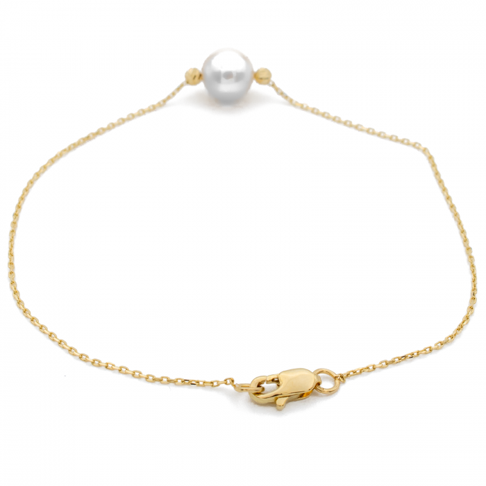 Bratara Perla Alba Aur 14k [2]