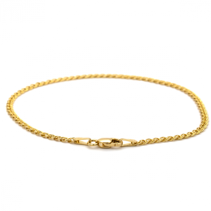 Brățară din aur galben 14K Prestige simplă, elegantă, unisex [3]