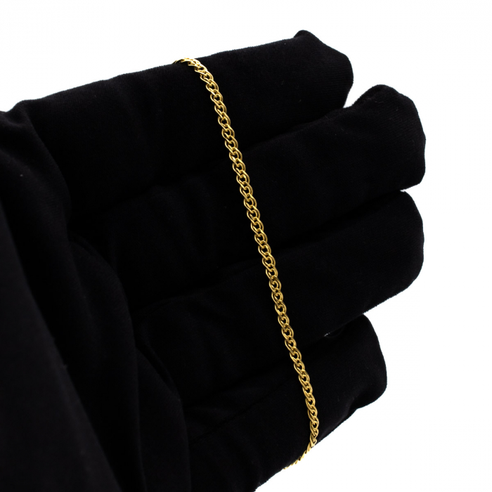 Brățară din aur galben 14K Prestige simplă, elegantă, unisex [2]