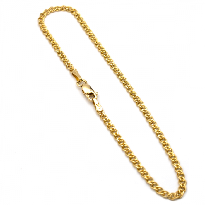 Brățară din aur galben 14K Prestige simplă, elegantă, unisex [6]