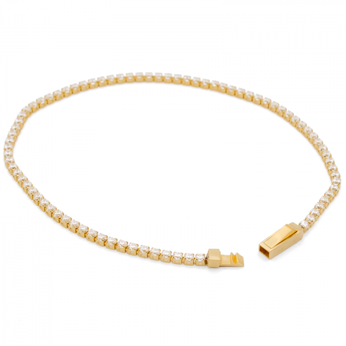 Bratara Tennis Pietre Albe Aur 14k [2]