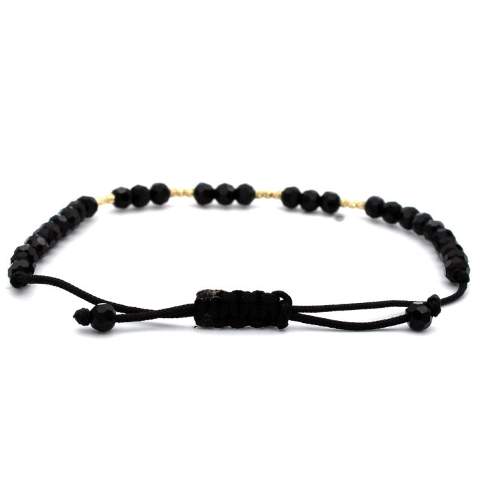 bratara unisex trio aur 14k cu snur negru [9]