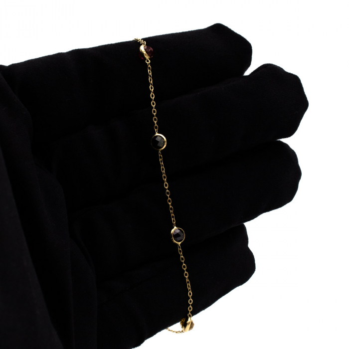 Brățară Vibe din aur 14K cu pietre colorate zirconia [2]