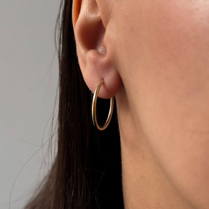 Cercei Cerc Mare Aur 14k [2]