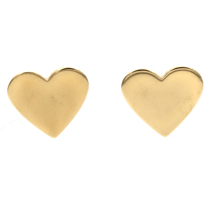 Cercei aur 14K inimă Pure Love [1]