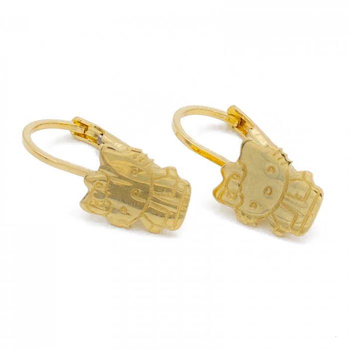 Cercei pentru Copii Hello Kitty Aur 14k [1]