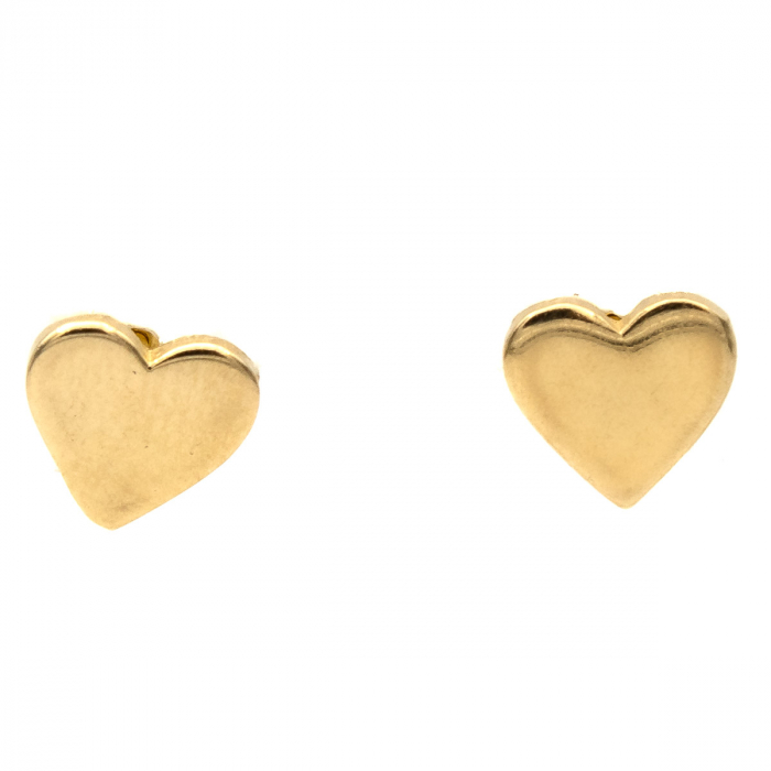 Cercei inimă aur 14K Pure Heart, model delicat [1]