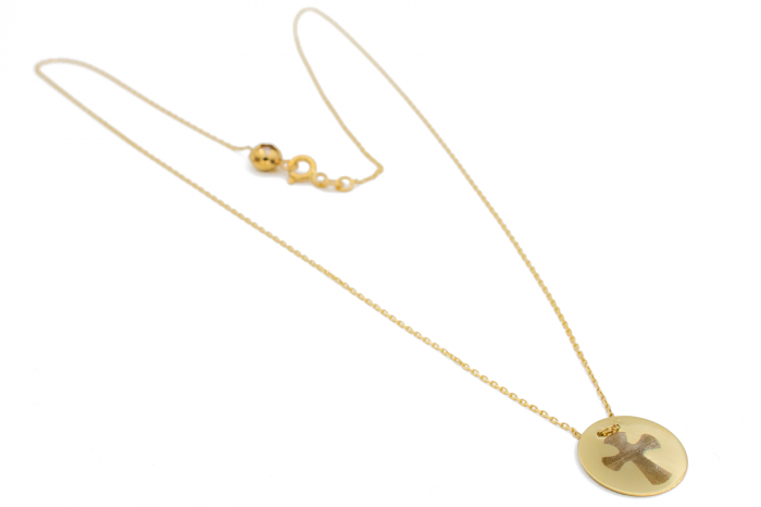 Colier cu Banut si Cruce Aur 14k [2]