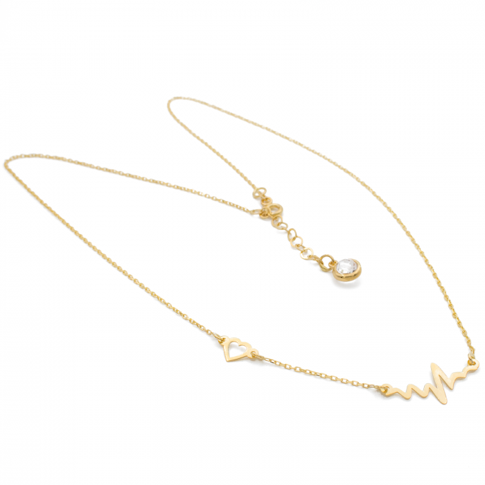 Colier EKG si Inima Aur 14k [2]