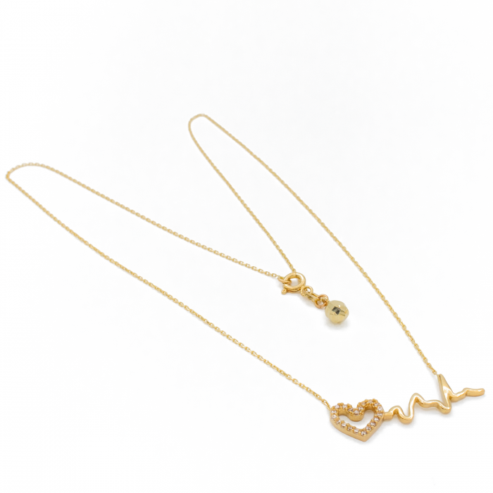Colier EKG si Inima Aur 14k [2]