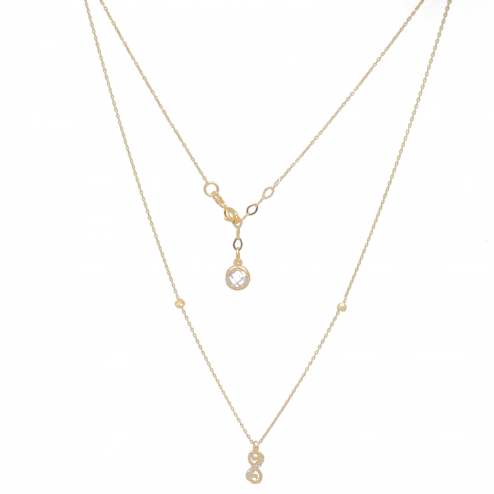 Colier Infinit si Bile Aur 14k [1]