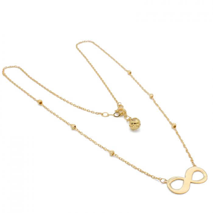 Colier Infinit si Bile Aur 14k [2]
