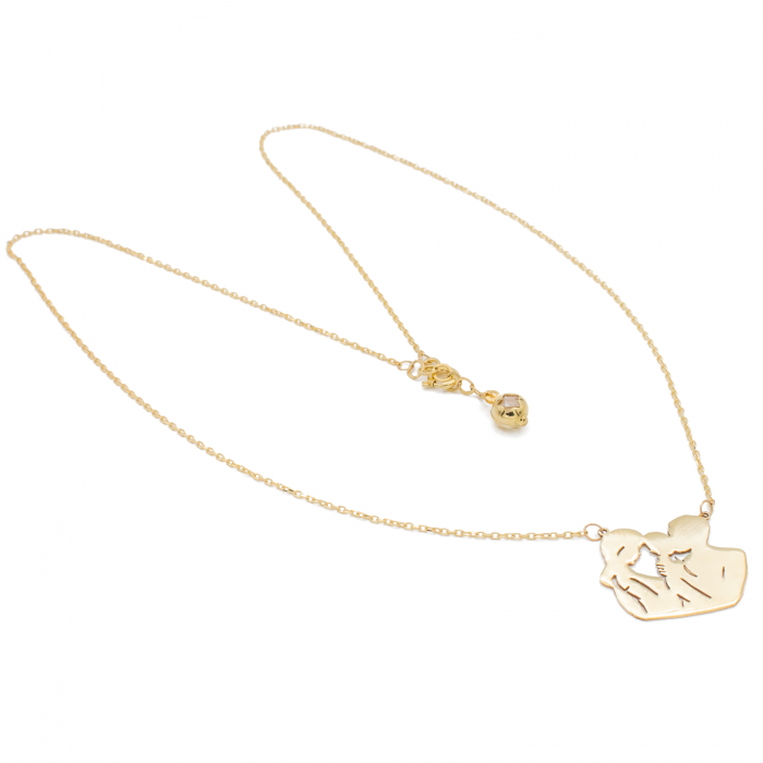 Colier Mama, Tata si Copilul Aur 14k [2]