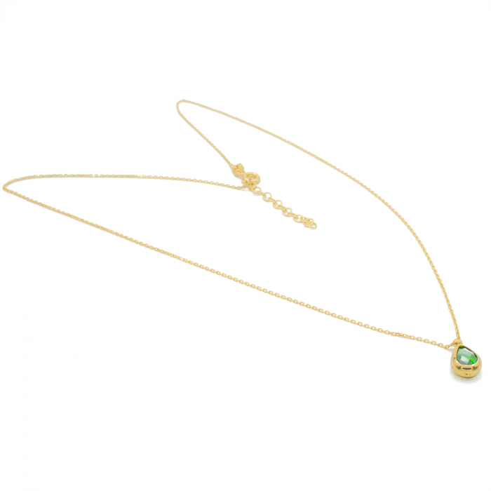 Colier Piatra Verde Aur 14k [2]