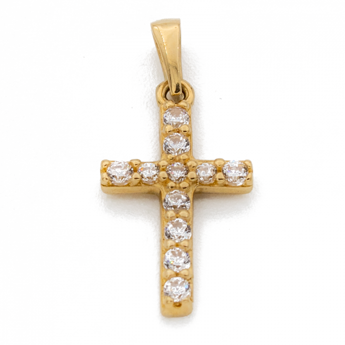 Cruce cu Pietre Aur 14k [1]