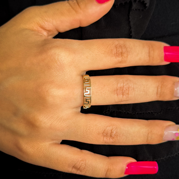 Inel Meandru din aur galben 14K – GOLD PIC​ [2]