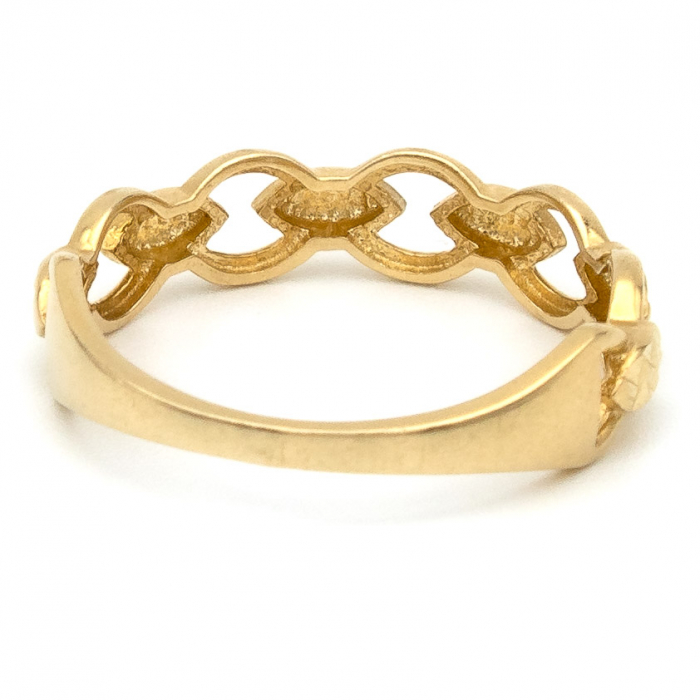 Inel verigi aur galben 14K – bijuterie GOLD PIC [7]