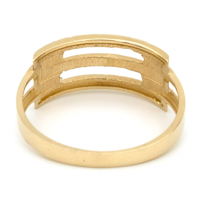 Inel aur galben 14K cu design simetric – GOLD PIC [7]
