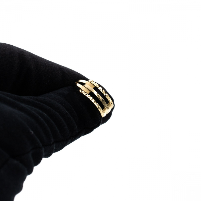 Inel aur galben 14K cu design simetric – GOLD PIC [8]