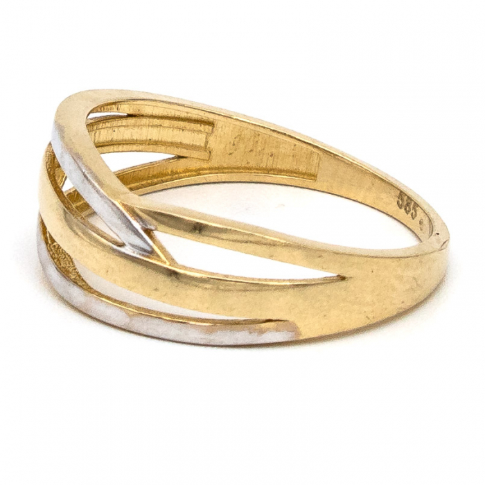 Inel aur galben 14K – Valsul Liniilor, bijuterie GOLD PIC [5]