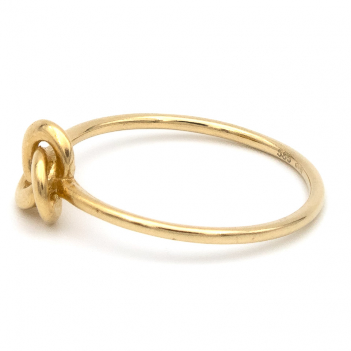 Inel Nodul Iubirii aur galben 14K – bijuterie GOLD PIC [5]