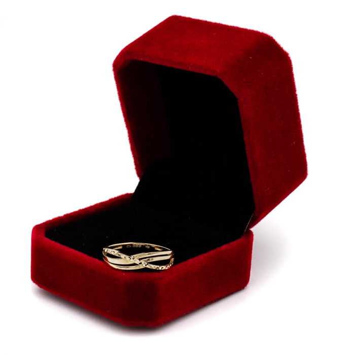 Inel Twix aur galben 14K – model răsucit GOLD PIC [3]