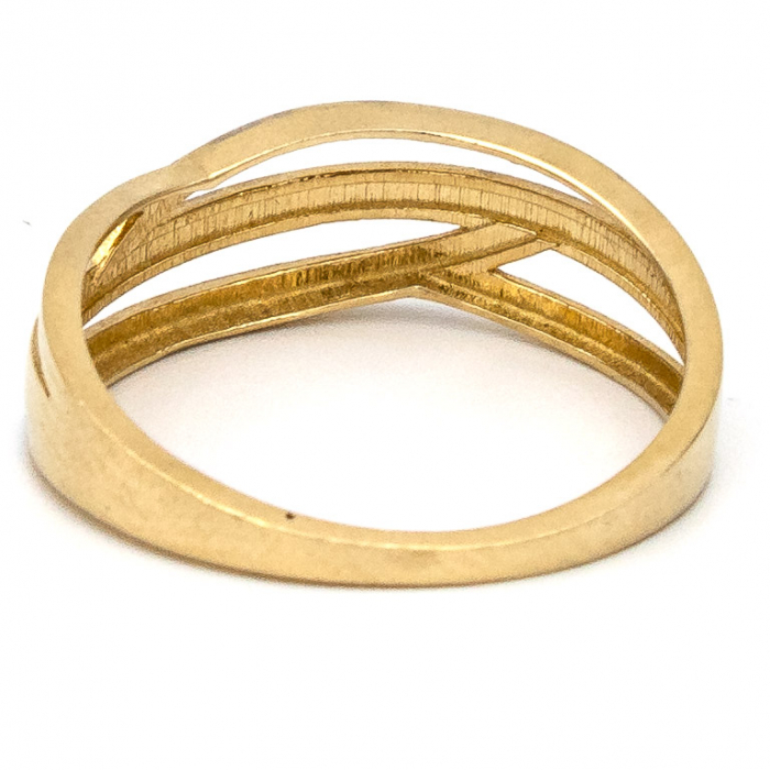 Inel aur galben 14K – Valsul Liniilor, bijuterie GOLD PIC [7]