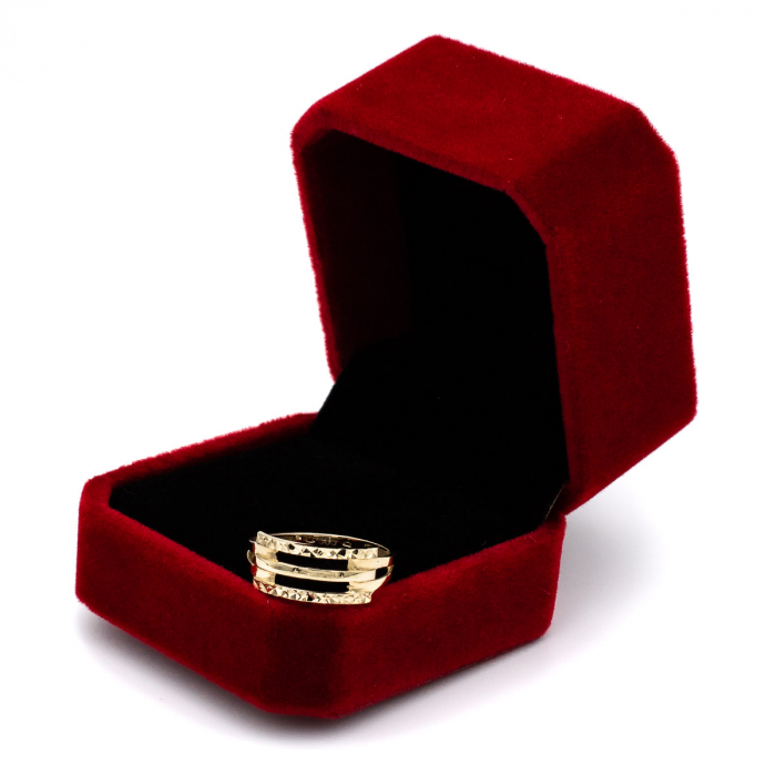 Inel aur galben 14K cu design simetric – GOLD PIC [3]