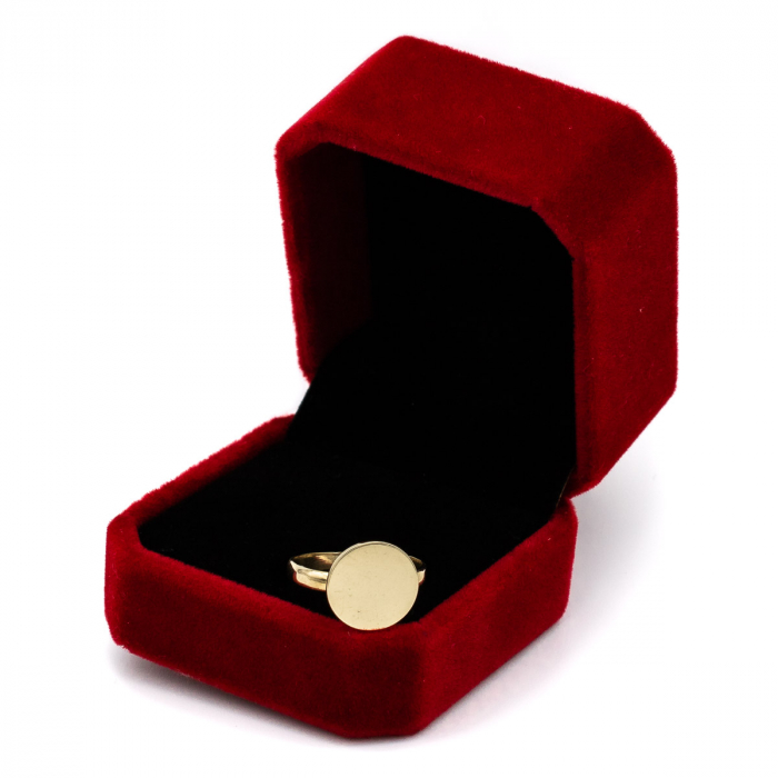 Inel cu bănuț din aur galben 14K – bijuteria GOLD PIC [3]