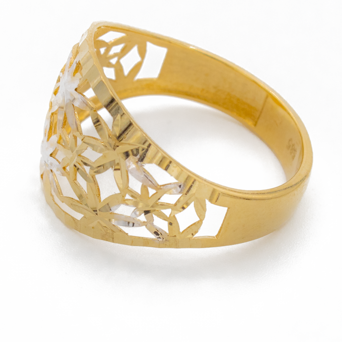 Inel cu Frunzulite Aur 14k [2]