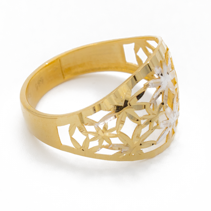 Inel cu Frunzulite Aur 14k [3]