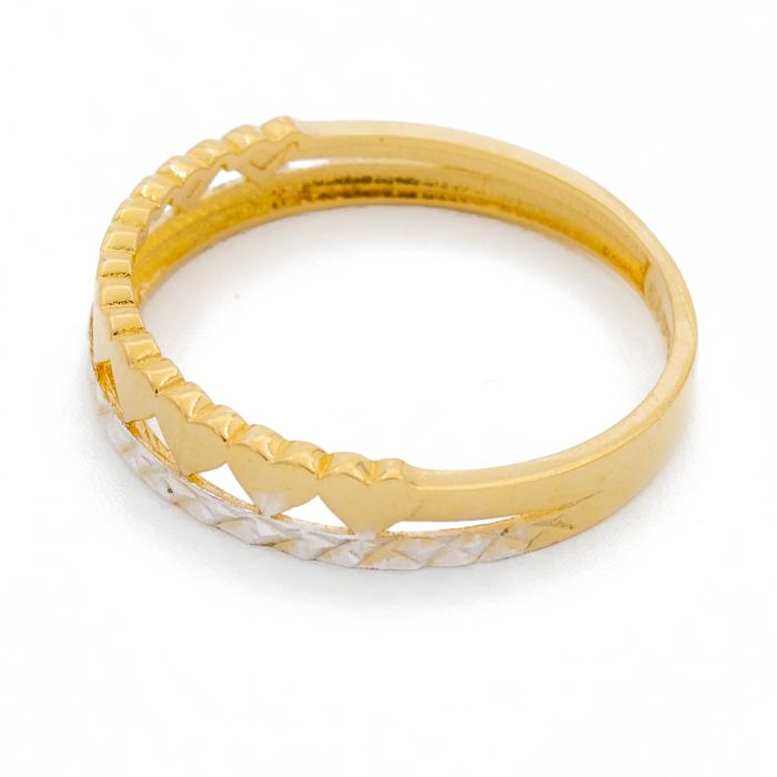 Inel cu Inimioare Aur 14k [2]