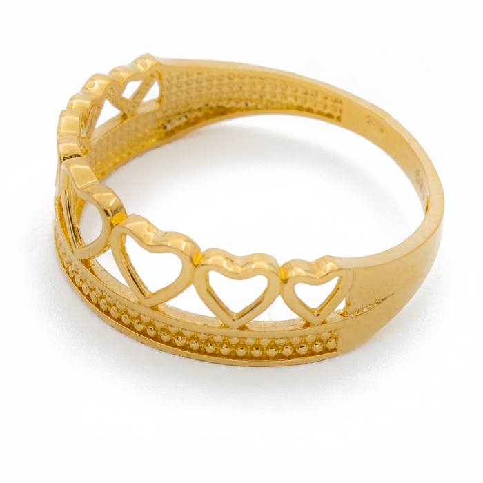 Inel cu Inimioare Aur 14k [2]