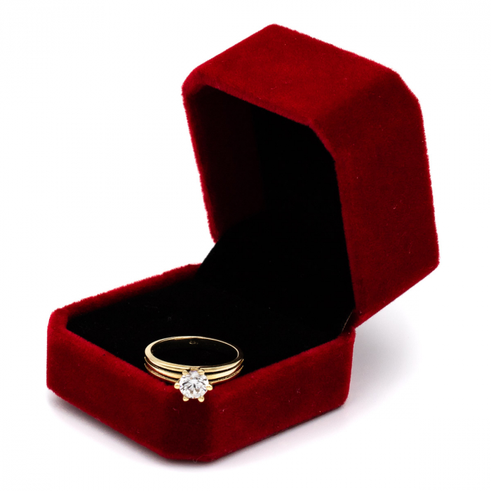 Inel aur galben 14K de logodnă cu piatră – model Celeste GOLD PIC [3]