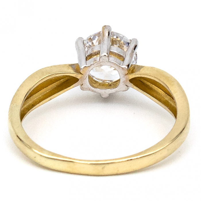 Inel logodnă aur galben 14K– model Amara, alegerea perfectă pentru ea [7]